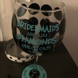 BRIDESMAIDS WINE GLASS